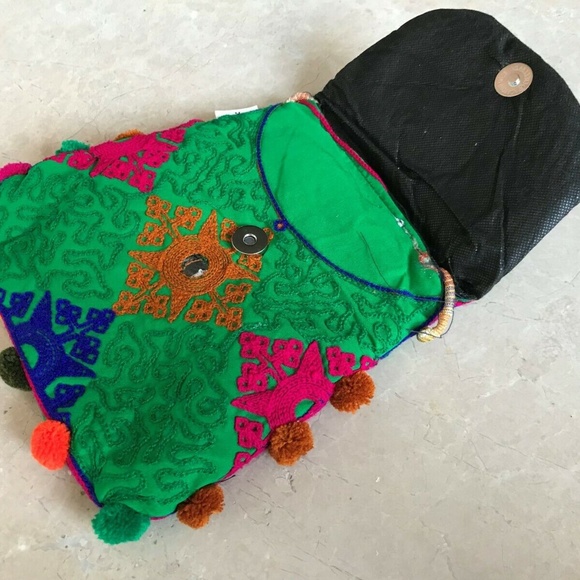 Handmade Cross Body bag Handbag Fancy Embroidry - Picture 5 of 7